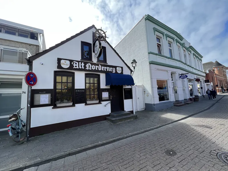 Seemannskneipe Alt Norderney – Bei Fidi in der Jann-Berghaus-Straße auf Norderney, Außenansicht
